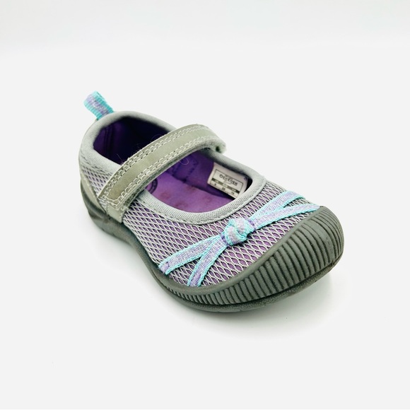 Oshkosh B’gosh shoes Blyss Mary Jane sandals loafers gray kids girl size 6 - Picture 1 of 10